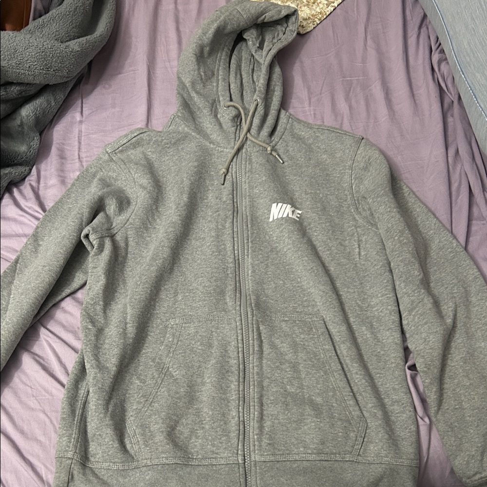Nike Gray Full-Zip Hoodie